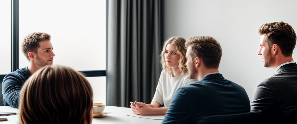 company-team-meeting-discussion